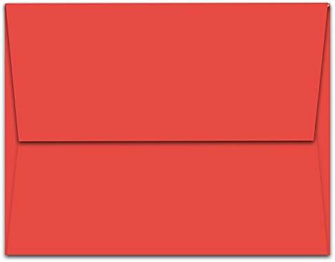 Note Card Cafe A7 7.25 x 5.25 in Blank Red Envelopes | 1000 Pack | Sealable, Square Flap | Perfect for Invitations, Greeting Cards, Baby Showers, Weddings, Mailing, Crafts, Stationary | Printable