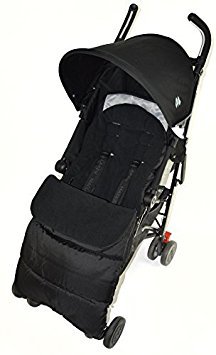 Footmuff/Cosy Toes Compatible with Mothercare Nanu Pushchair Black Jack