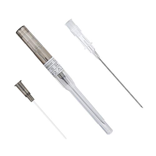 JieyueJewelry 8 Pack Piercing Needles Surgical Steel IV Catheter Needles Fits for Ear Nose Lip Tongue Belly Nipple Tattoo Body Piercing Needles Supply (16 Gauge)