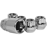 Open End Bulge Acorn Chrome M12 x 1.50 Thread Size Premium Wheel Lock Set (Set of 4)