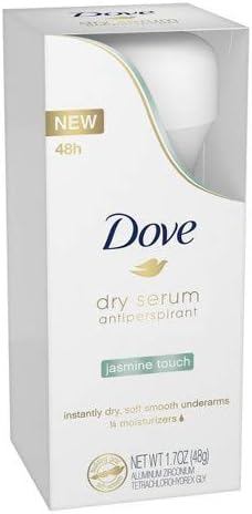 DOVE WOMENS DEO Dove Dry Serum Antiperspirant Deodorant, Jasmine Touch, 1.7 Ounce