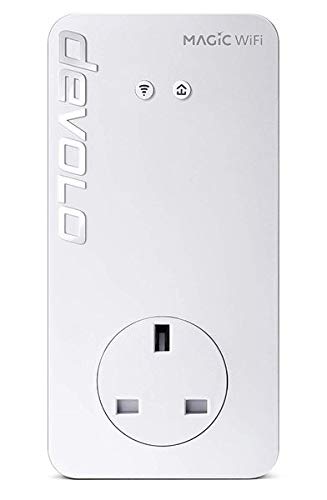 Devolo Magic 2-2400 Wi-Fi Ac: Stable Home Working, Ultimate Add-on Powerline Adapter, Mesh Wi-Fi, Up to 2400 Mbps Via Powerline, Wi-Fi Ac, Wi-Fi Anywhere, Access Point, 2x Gb Ports, 4k/8k Streaming