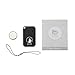 Bluetooth Tracker Device Tag - Key Finder Phone Finder, Ping at Last Location with Spare Battery & Water Resistant Smart Case [iOS/Android Compatible] - Black