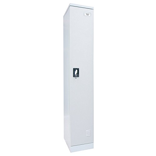 Quick Assembly Dove Gray Steel Single Tier Locker 72H x 12W x 18D commercial industrial storage