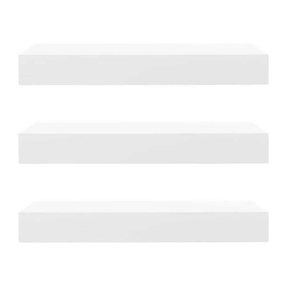 kieragrace Modern floating-shelves, Pack of 3, White, 3 Count