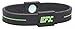 EFX Silicone Sport Bracelet, 8-Inch, Black/Green