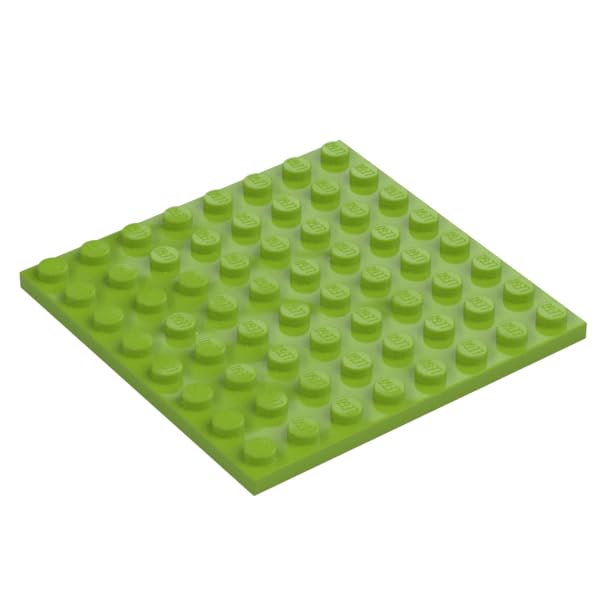 LEGO Building Plate, 8 x 8 Studs, Part 41539 (Lime, 2, Plates) — image 1