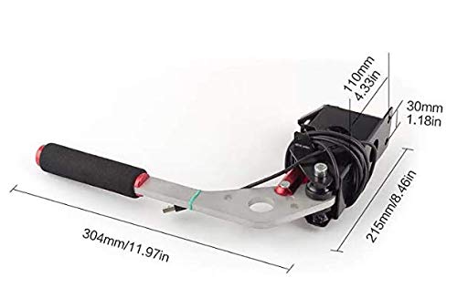 Anngo USB Handbrake PC Windows for Sim Racing Games G25 G27 G29 T500 FANATECOSW Dirt Rally +Clamp (Red)
