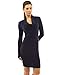 PattyBoutik Women's Cowl Neck Long Sleeve Knit Dress