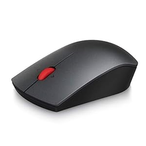 Lenovo 700 Wireless Laser Mouse, Black, 1600 dpi, 