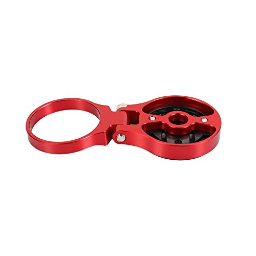 Kbrotech Bike Stem Mount Holder Compatible Garmin Bryton Cateye Computer,Bicycle Stem Computer Extension Holder,Angle Adjustable (red)