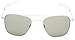 Randolph Aviator AF54663 Square Sunglasses, Matte Chrome, 55 mm