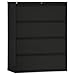 Alera ALE Four-Drawer Lateral File Cabinet, 42w x 19-1/4d x 53-1/4h, Black