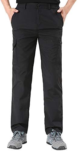 AMhomely® Men's Softshell Pants Casual Waterproof Windproof Trousers Quick Dry Breathable Outdoor Pants Walking Hiking Climbing Pants Climbing and Hiking Tactical Pants for Mens Size M-4XL