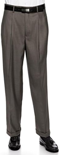GIOVANNI UOMO Mens Pleate Front Traditional Fit Dress Pant