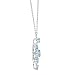 Swiss Blue Topaz and White Sapphire Snowflake Pendant