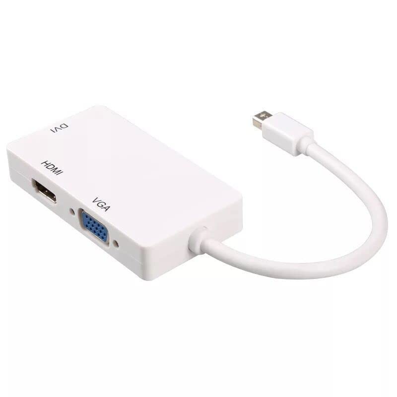 Xingdianfu Mini DP DisplayPort to HDMI VGA DVI Adapter Cable 3 in 1 Thunderbolt for MacBook
