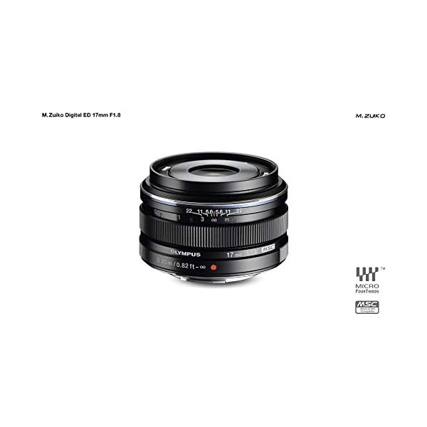Olympus M.Zuiko Digital 17mm F1.8 Objektiv, lichtstarke Festbrennweite, geeignet für alle MFT-Kameras (Olympus OM-D & PEN Modelle, Panasonic G-Serie), schwarz – Bild 5