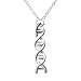 Godyce DNA Serotonin Necklace and Earrings Women Jewelry - Silver Plated with Gift Box (Sets)