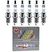 Set of (6) NGK 1ZKR7B Spark Plugs Plus (6) Premium High Performance Ignition Coils For Audi Porsche Volkswagen