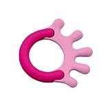 green sprouts Cornstarch Hand Teether, Hot Pink