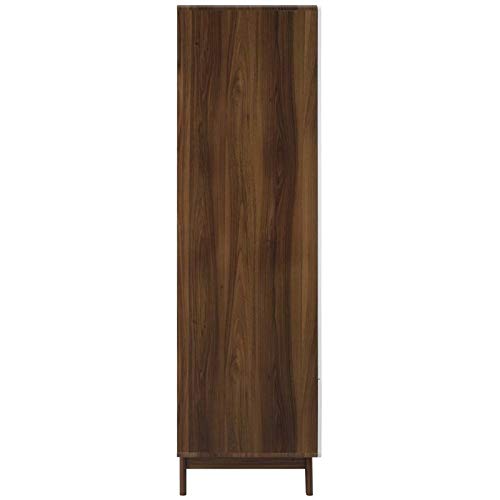 Modway Origin Contemporary MidCentury Modern Wardrobe in Walnut White Pricepulse