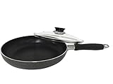 Maxware Classic Aluminum Professional PFOA Free Non-stick Coating 8.5-Inch Skillet with Glass Cover