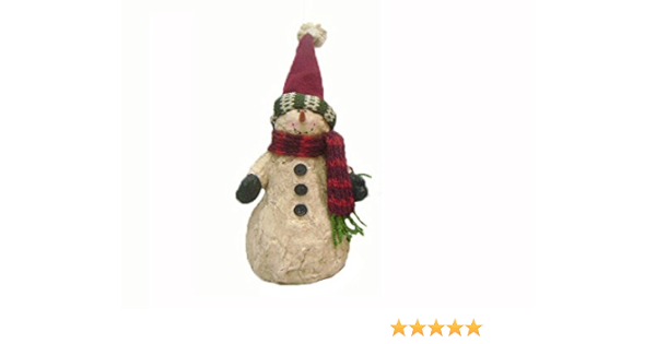 Download Amazon Com Craft Outlet Papier Mache Left Snowman Figurine 7 Inch Home Kitchen PSD Mockup Templates