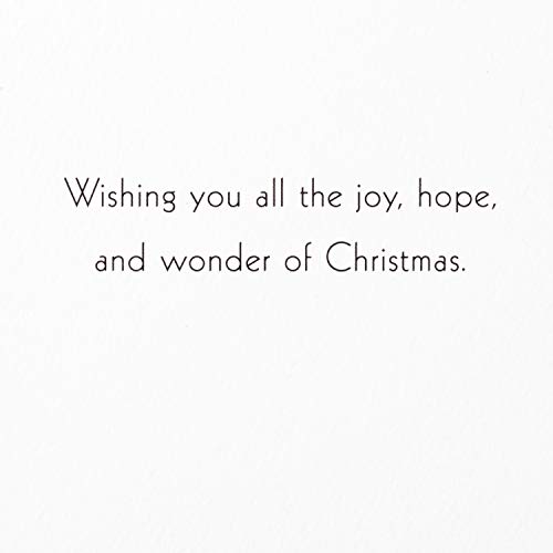 Hallmark Signature Christmas Boxed Cards, Gold Nativity (10 Christmas