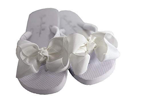 flower girl flip flops