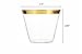 Nova 50 Pack Gold Rimmed Plastic Party Cups 9 Oz Crystal Clear Disposable Tumbler Glasses Great for Wine Champagne or Cocktails and Ideal for any Wedding Party or Fancy Event