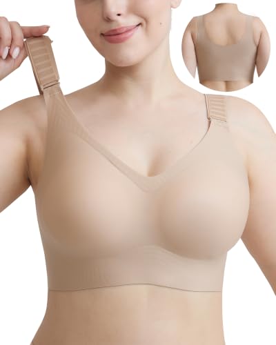 Jasmolly Plus Size Seamless Bralette