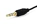 Monoprice Audio Cable - 2.5 Feet - Black | Retractable 3.5 mm Headphone Patch Cord, Gold Plated
