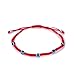 6pcs Evil Eye String Kabbalah Bracelets for Protection and Luck Hand-Woven Red Rope Cord Thread Friendship Bracelet Anklet (HS028-5)