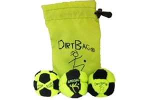 DIRTBAG Pro's Footbag Hacky Sack 3 Pack with Pouch