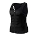 Men Sauna Sweat Vest Waist Trainer Hot Neoprene Sauna Suit Corset Body Shaper Zipper Tank Top Workout Shirt (Black,XL)