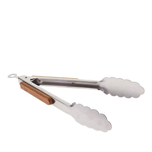 Curtis Stone Set of 2 Tiger Bamboo Tongs Model 591244 (Certified Refurbished)