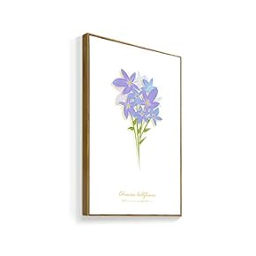 Framed Canvas Wall Art for Living Room, Bedroom Beautiful Bunch Flowers Canvas Prints for Home Decoration Ready to Hanging - 16x24 inches