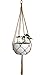 Basketball Holder,Longer Macrame Plant Hanger Hanging Planter Hanging Net Basket Hemp Rope 52 Inch for 10 inch Pot, Pot and Plant Excluded (8LEGS)