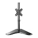 WALI Free Standing Single LCD Monitor Fully Adjustable Desk Mount Fits 1 Screen up to 32 inch, 17.6 lbs. Weight Capacity (MF001), Black primary