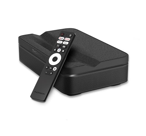 Sirius PG55B Proiettore Laser RGB Smart, Ottica Ultra-Corta, Full HD 1080p, Google TV, 600 ANSI, Auto Focus, HDR10+, Dolby Digital+, Batteria, WiFi, Bluetooth