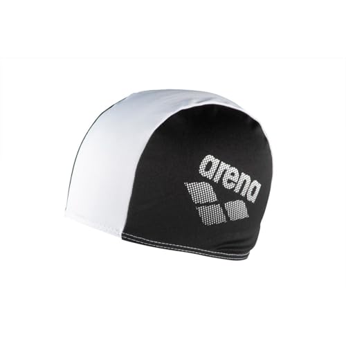 ARENA Kids Swim Cap Polyester II, black white