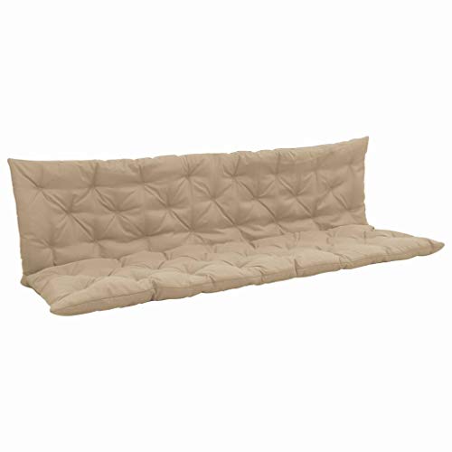 Vigleco Auflage für Hollywoodschaukel Beige 180 cm Stoff