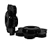 KINREX Rubber Stopper Holder for Indoor and Outdoor Yard Garden Flag Pole Stand - Set of 5 Pieces - Black