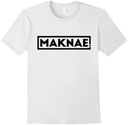 Mens Maknae Kpop Korean Pop T-Shirt Large White