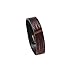 20mm Brown Watch Band Ring Holder Alligator Embossed Italian Calfskin Leather