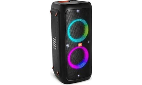 JBL PartyBox 310 - Kabelloser Bluetooth-Party-Lautsprecher mit integrierter dynamischer Beleuchtung, Karaoke-Modus, kraftvoller Bass und JBL App-Unter