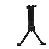 Green Blob Outdoors CNC QD Tactical Bipod Flat with Adjustable legs (Black, 6.5 - 9 inch)
