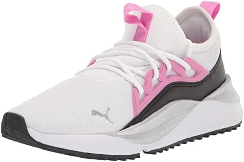 Puma Women's Pacer Future Allure Sneaker, White-Opera Mauve Black