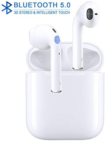 Wireless Earbuds Bluetooth 5.0 Headset Bluetooth Headphones 3D Stereo IPX5 Waterproof Pop-ups Auto Pairing Fast Charging Sports Earphone for Apple of airpods and Airpod Apple Wireless Earbuds